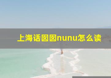 上海话囡囡nunu怎么读