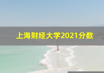 上海财经大学2021分数