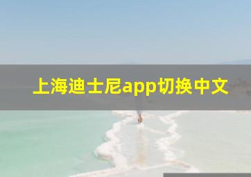 上海迪士尼app切换中文