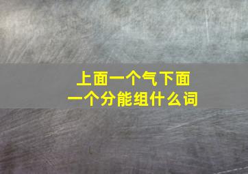 上面一个气下面一个分能组什么词