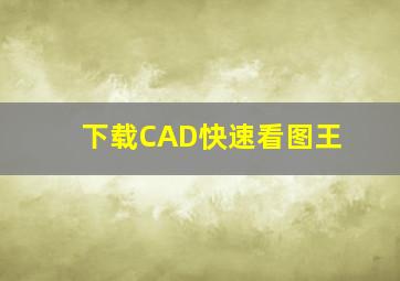 下载CAD快速看图王