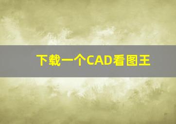 下载一个CAD看图王