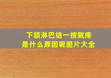 下颌淋巴结一按就疼是什么原因呢图片大全