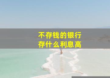 不存钱的银行存什么利息高