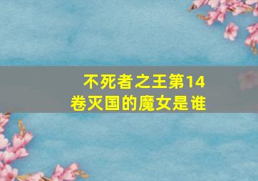 不死者之王第14卷灭国的魔女是谁