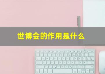 世博会的作用是什么