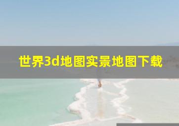 世界3d地图实景地图下载