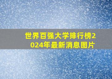 世界百强大学排行榜2024年最新消息图片