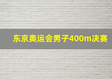 东京奥运会男子400m决赛