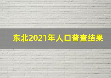 东北2021年人口普查结果