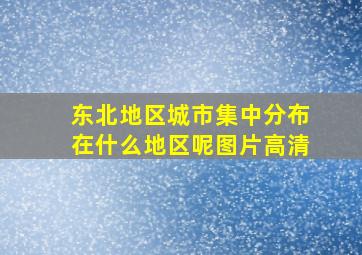 东北地区城市集中分布在什么地区呢图片高清