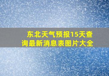 东北天气预报15天查询最新消息表图片大全