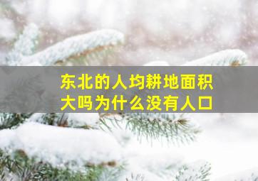 东北的人均耕地面积大吗为什么没有人口