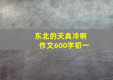 东北的天真冷啊作文600字初一