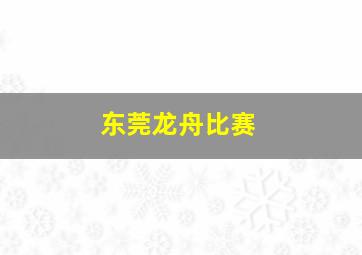 东莞龙舟比赛