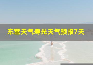 东营天气寿光天气预报7天