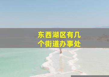 东西湖区有几个街道办事处