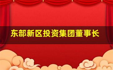 东部新区投资集团董事长