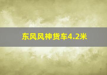 东风风神货车4.2米