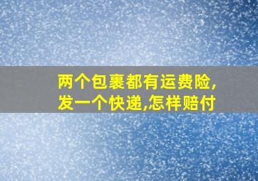 两个包裹都有运费险,发一个快递,怎样赔付