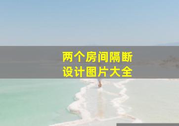 两个房间隔断设计图片大全