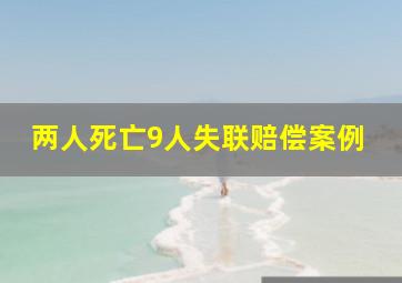 两人死亡9人失联赔偿案例