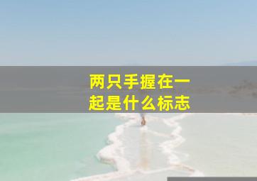 两只手握在一起是什么标志