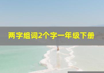 两字组词2个字一年级下册