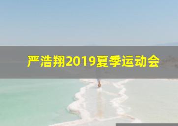 严浩翔2019夏季运动会