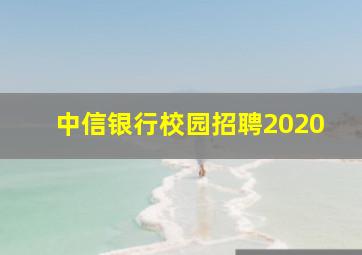 中信银行校园招聘2020