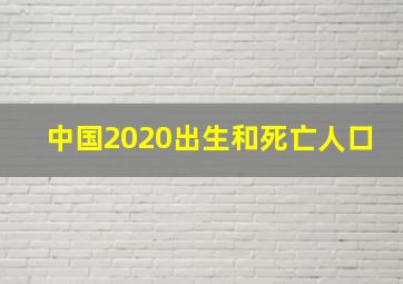 中国2020出生和死亡人口