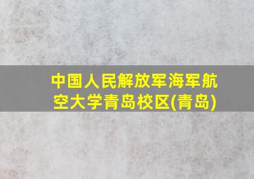 中国人民解放军海军航空大学青岛校区(青岛)