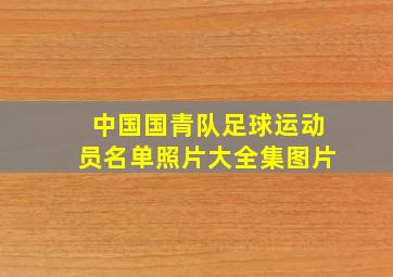 中国国青队足球运动员名单照片大全集图片