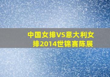 中国女排VS意大利女排2014世锦赛陈展