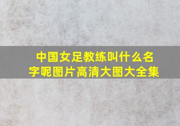 中国女足教练叫什么名字呢图片高清大图大全集