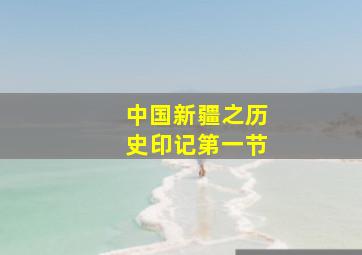 中国新疆之历史印记第一节