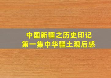 中国新疆之历史印记第一集中华疆土观后感