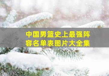 中国男篮史上最强阵容名单表图片大全集