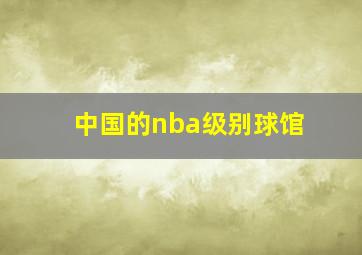 中国的nba级别球馆