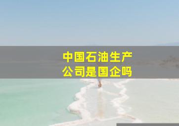 中国石油生产公司是国企吗