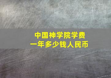 中国神学院学费一年多少钱人民币