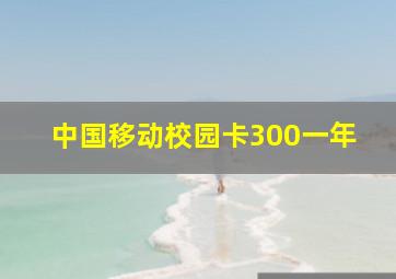 中国移动校园卡300一年