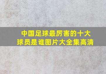 中国足球最厉害的十大球员是谁图片大全集高清