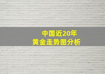 中国近20年黄金走势图分析