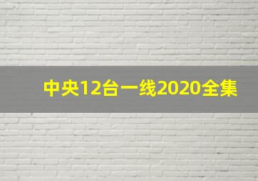 中央12台一线2020全集