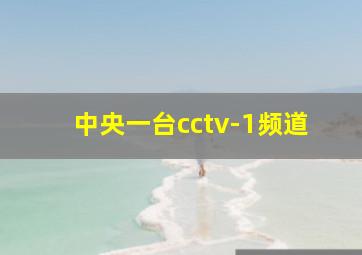 中央一台cctv-1频道