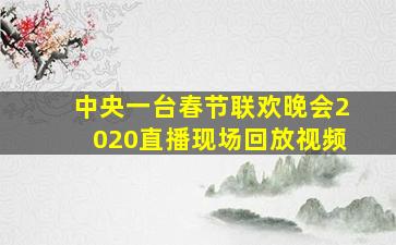 中央一台春节联欢晚会2020直播现场回放视频