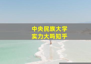 中央民族大学实力大吗知乎