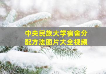 中央民族大学宿舍分配方法图片大全视频