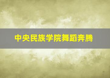 中央民族学院舞蹈奔腾